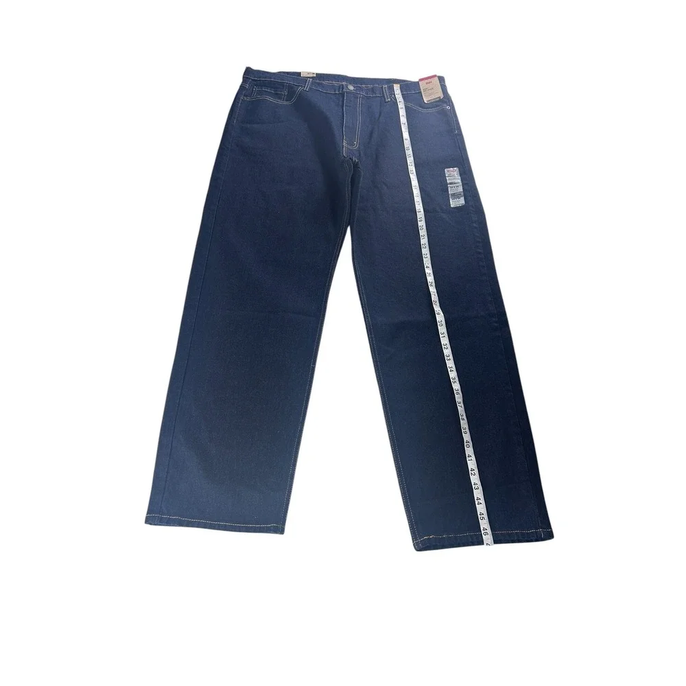 Levis 550 Relaxed Fit Big and Tall Mens Jeans 44x34 Dark Wash Stretch Denim‎ NEW